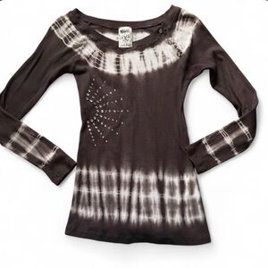 Vocal Brown Y2K Grunge Long Sleeve